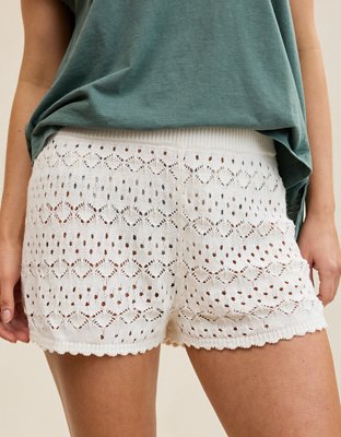 Aerie Open-Knit Hot Short