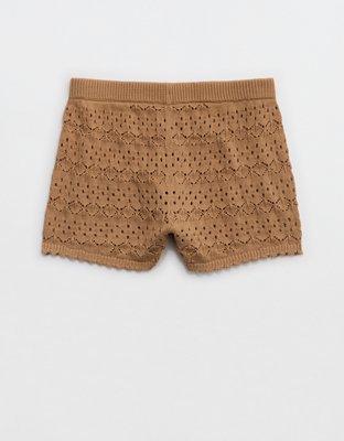 Aerie Open-Knit Hot Short
