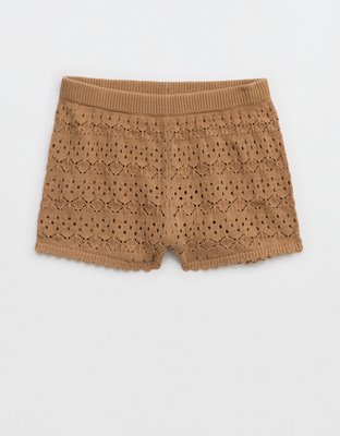 Aerie Open-Knit Hot Short