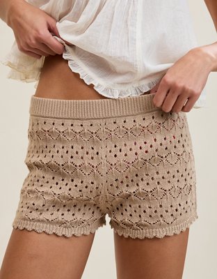 Aerie Open-Knit Hot Short