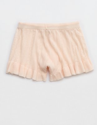 Женский свитер Aerie x Emily + Meritt Pointelle Sweater Short, цвет: Светлый пудровый — фото 4