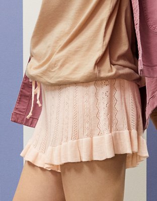 Aerie x Emily + Meritt Pointelle Sweater Short