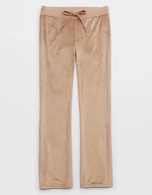 Aerie Dreamy Velour Low Rise Pant