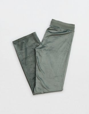 Aerie Dreamy Velour Low Rise Pant