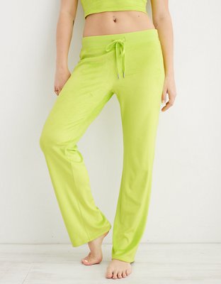 Aerie Dreamy Velour Low Rise Pant