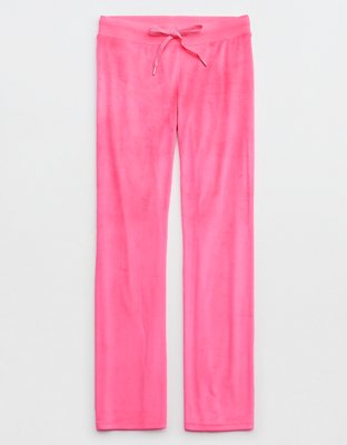 Aerie Groove-On Rib Velour Flare Pant