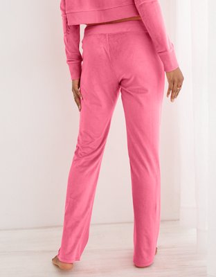 Aerie Dreamy Velour Low Rise Pant