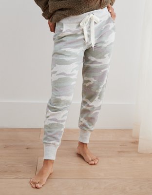 white camo joggers womens