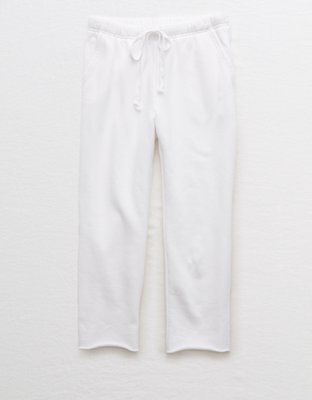 american eagle white sweatpants