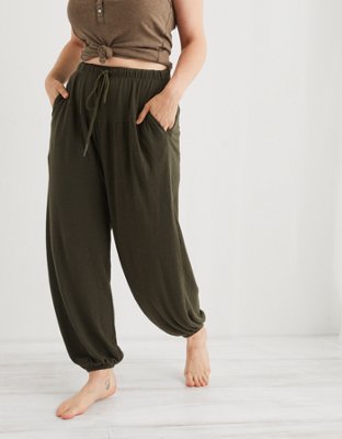 aerie green joggers