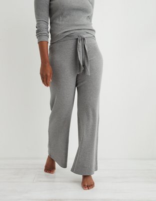 aerie ribbed flare pants