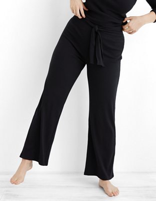 aerie ribbed flare pants
