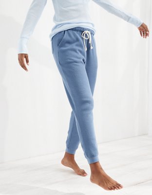 Aerie waffle plush jogger online