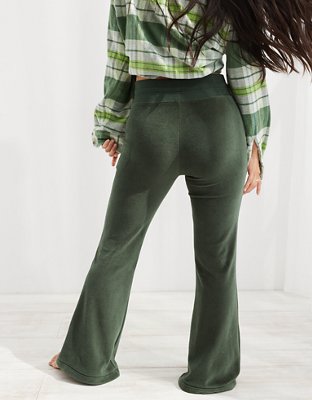 velour flare sweatpants