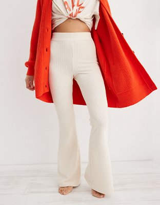 Aerie Groove-On Velour High Waisted Flare Pant