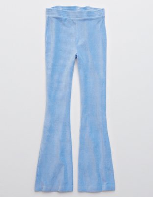 Aerie Groove-On Velour High Waisted Flare Pant