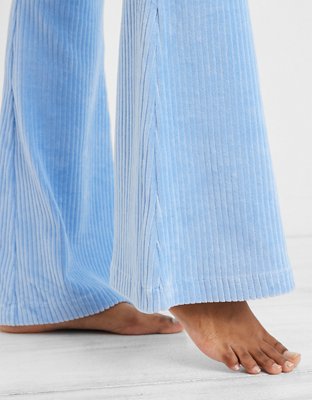 Aerie Groove-On Velour High Waisted Flare Pant