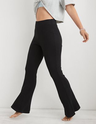 Aerie Waffle High Waisted Flare Pant