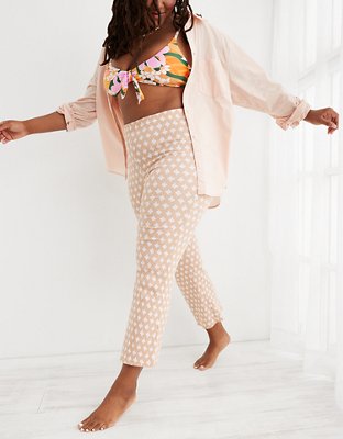 Aerie High Waisted Cropped Kick Flare Pant