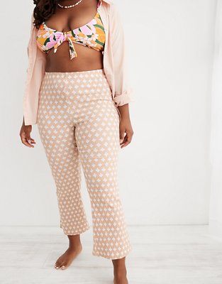 Aerie High Waisted Cropped Kick Flare Pant