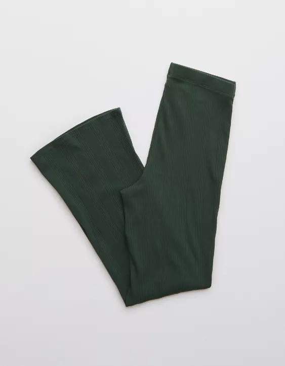 Aerie High Waisted Cropped Kick Flare Pant