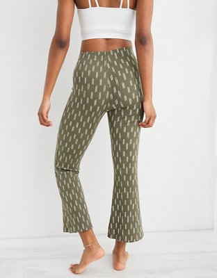 Aerie High Waisted Cropped Kick Flare Pant