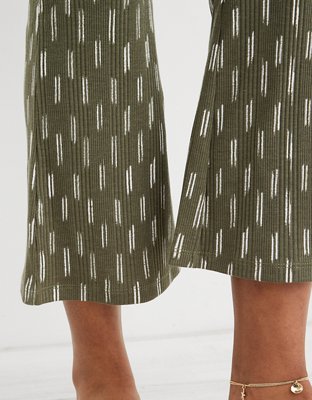 Женские брюки Aerie High Waisted Cropped Kick Flare Pant — фото 6