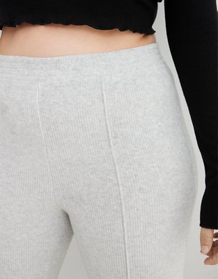 Aerie Groove-On Rib Velour Flare Pant