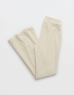Aerie Groove-On Rib Velour Flare Pant