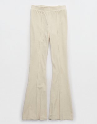 aerie Groove-On Rib Velour Flare Pant - ShopStyle