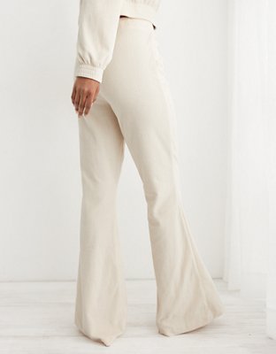 Aerie Groove-On Rib Velour Flare Pant