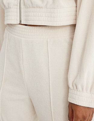 Aerie Groove-On Rib Velour Flare Pant
