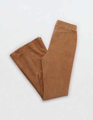 Aerie Groove-On Rib Velour Flare Pant
