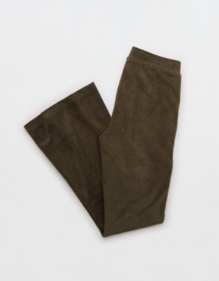 Aerie Groove-On Rib Velour Flare Pant