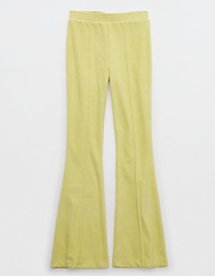 Женские брюки Aerie Groove-On Rib Velour Flare Pant — фото 4
