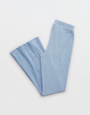 Aerie Groove-On Rib Velour Flare Pant