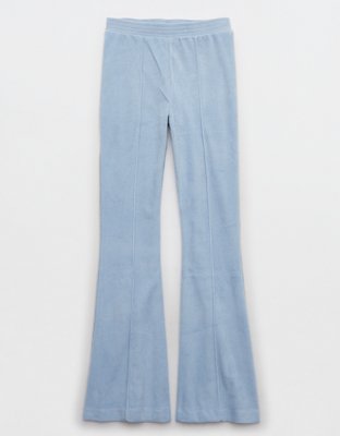 Aerie Groove-On Rib Velour Flare Pant