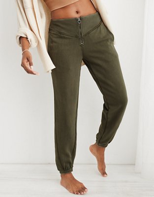 Aerie Fleece Corset Jogger