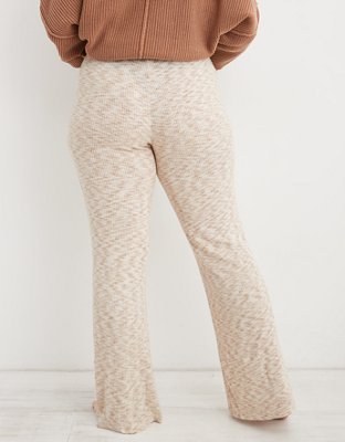 Aerie High Waisted Ribbed Baby Flare
