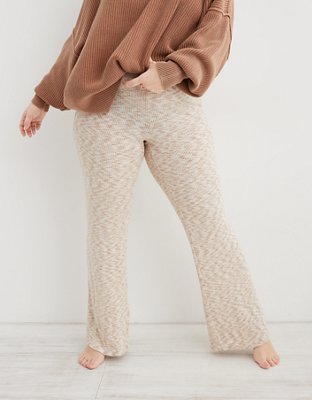 Aerie High Waisted Ribbed Baby Flare