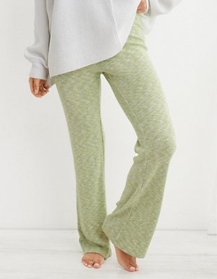 Aerie High Waisted Ribbed Baby Flare