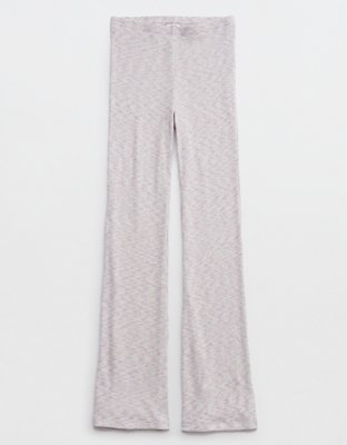 Aerie High Waisted pants flare en punto elástico
