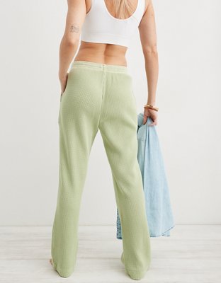 Aerie Straight Leg Waffle Pant