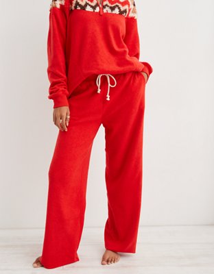 Free People Effortless Easy Pants Fireside Red Wide Leg High Waist