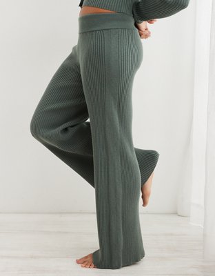 Aerie High Waisted Wide Leg Pant