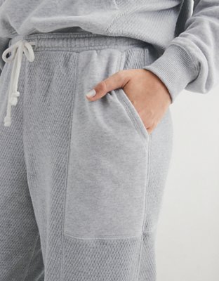 Aerie High Waisted Textured Jogger