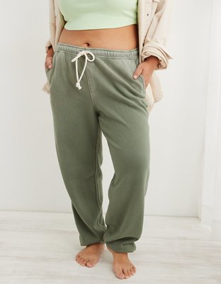 ALSLIAO Womens Oversized Joggers Sweatpants Ladies Bottoms Jogging Gym  Pants Lounge Army Green 2XL