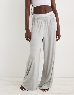 Shop Aerie High Waisted Wide Leg Pant online