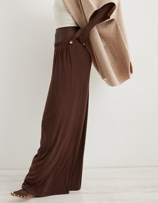 Aerie High Waisted Wide Leg Pant
