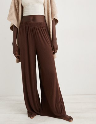 Aerie High Waisted Wide Leg Pant